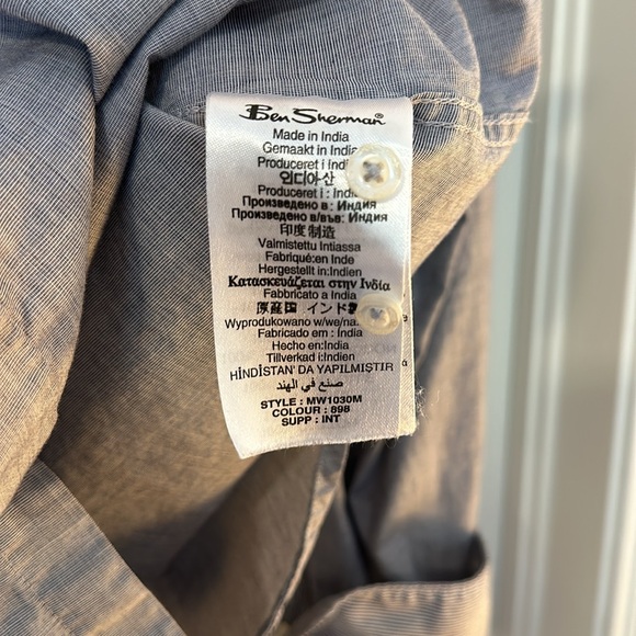 Ben Sherman Linen Button Down Shirt - Picture 5 of 10